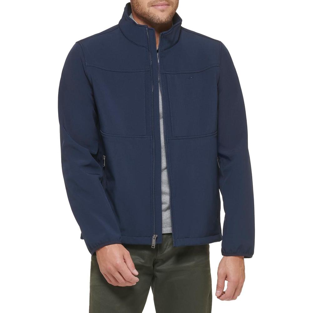 imageDOCKERS Mens Clean Zipup Softshell JacketMidnight