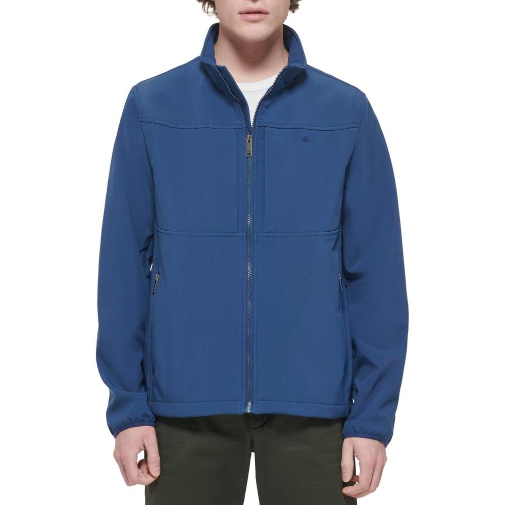 imageDOCKERS Mens Clean Zipup Softshell JacketOcean Blue