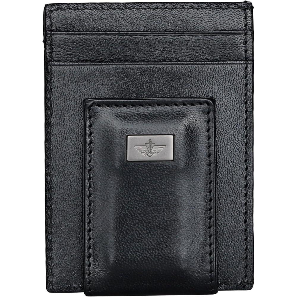 imageDOCKERS Mens Front Pocket WalletBlack Ornament