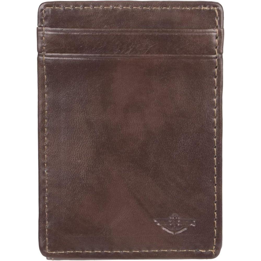 imageDOCKERS Mens Front Pocket WalletBrown