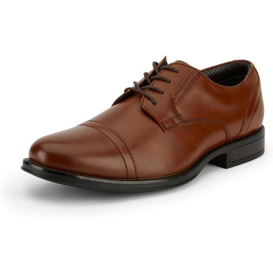 imageDOCKERS Mens Garfield Dress Cap Toe Oxford Shoe  Wide Widths AvailableTan