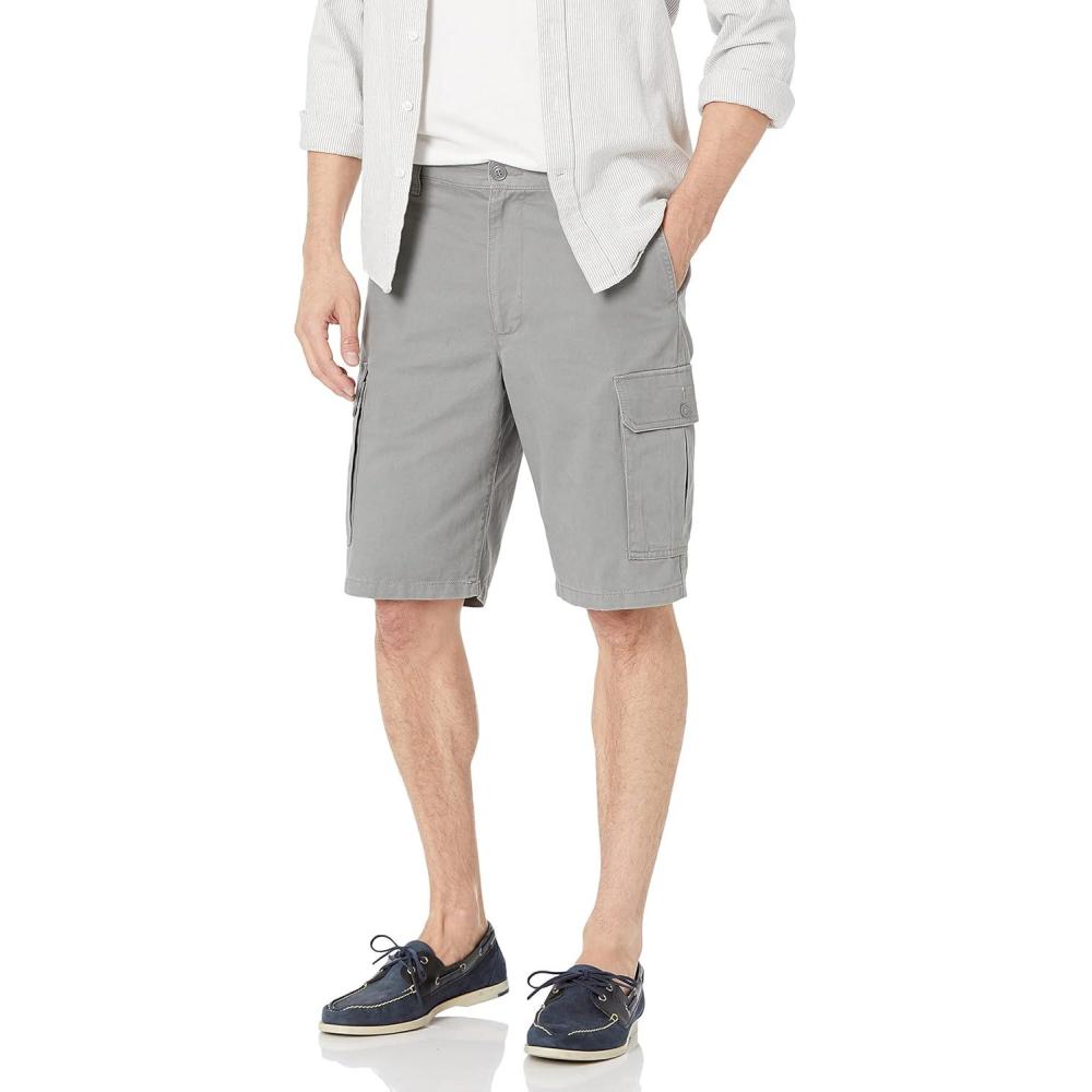 imageDOCKERS Mens Perfect Cargo Classic Fit ShortsSea Cliff