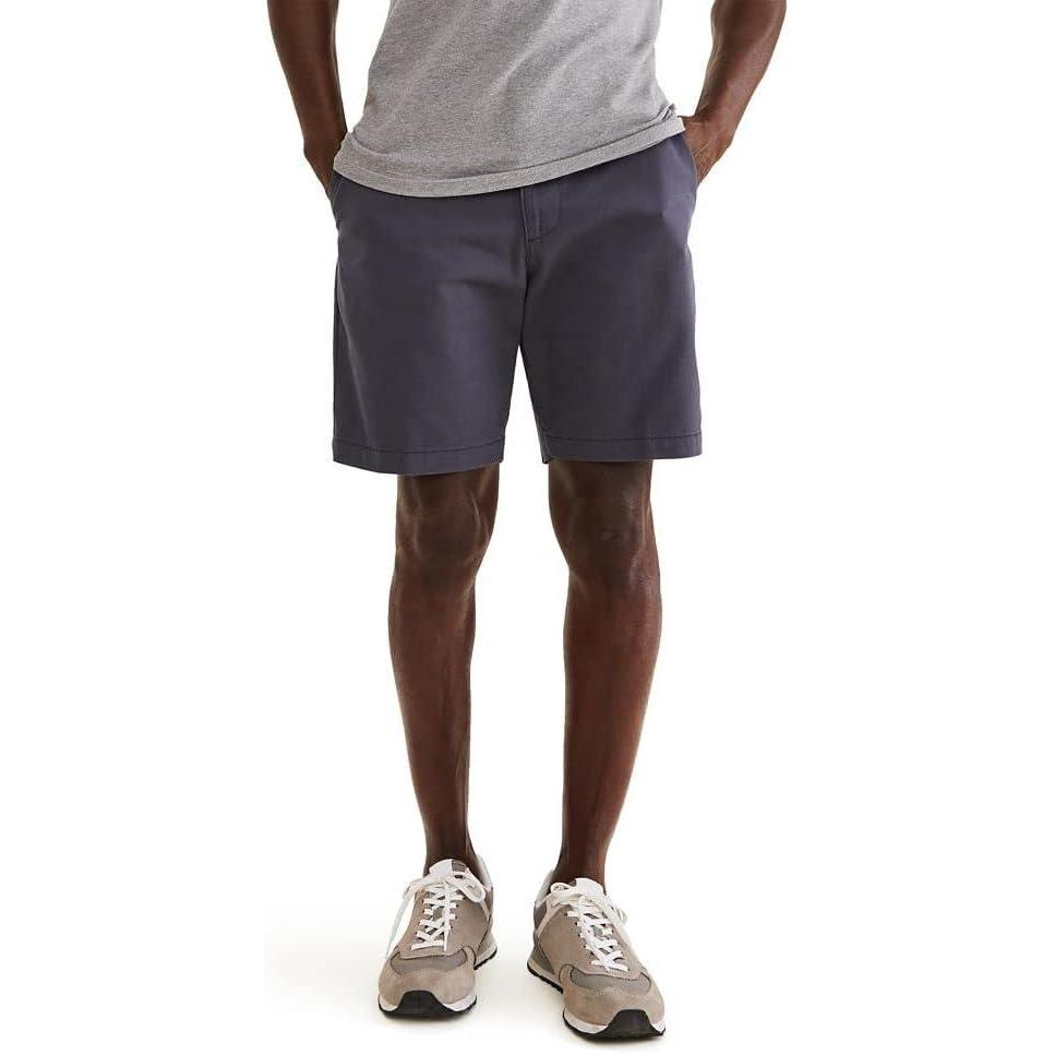 imageDOCKERS Mens Perfect Short Classic Fit 8quotMaritime Blue