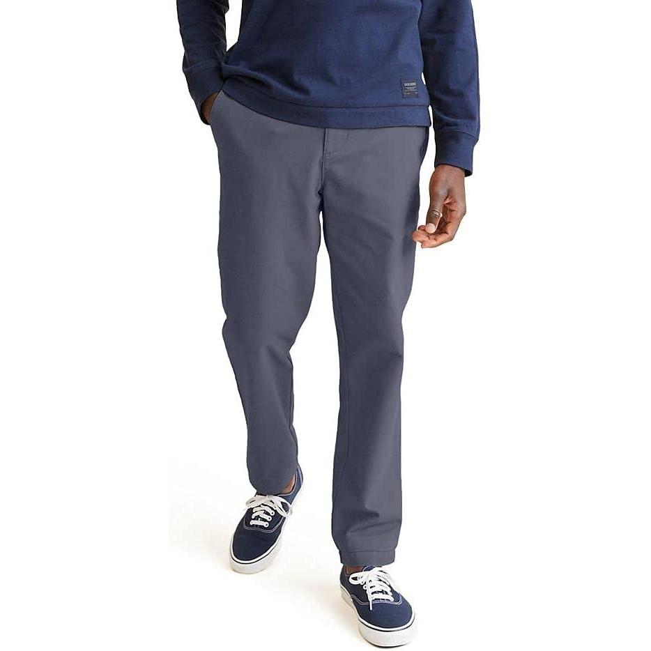 imageDOCKERS Mens Straight Fit Perfect Chino PantMaritime Blue Waterless