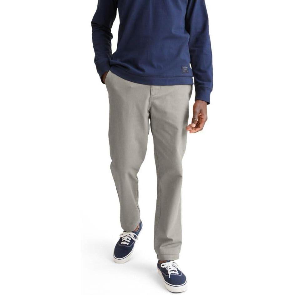 imageDOCKERS Mens Straight Fit Perfect Chino PantPorcelain Khaki