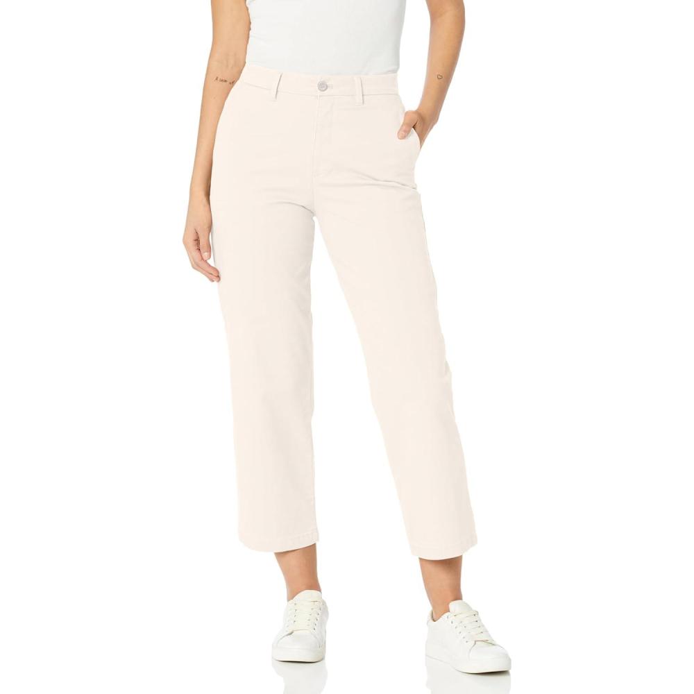 imageDOCKERS Womens Straight Fit High Rise Weekend Chino PantsEgret