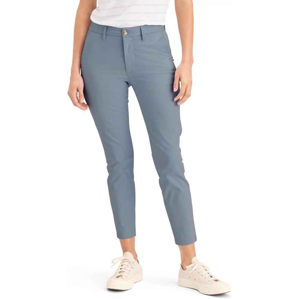 imageDOCKERS Womens Womens Weekend Chino MidRise SkinnyFolkstone Grey