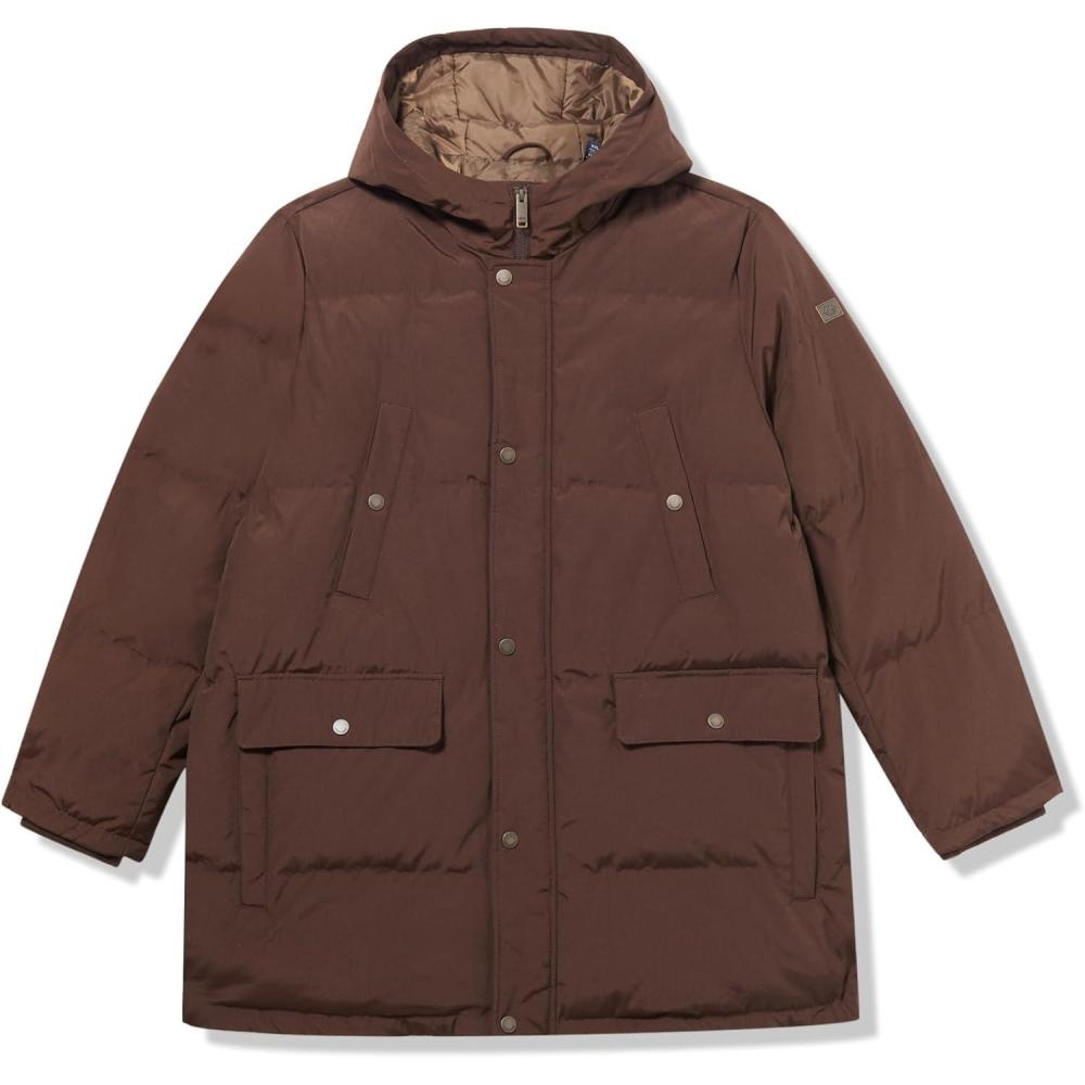 imageDOCKERS mens Arctic Cloth Heavyweight Parka JacketBrown