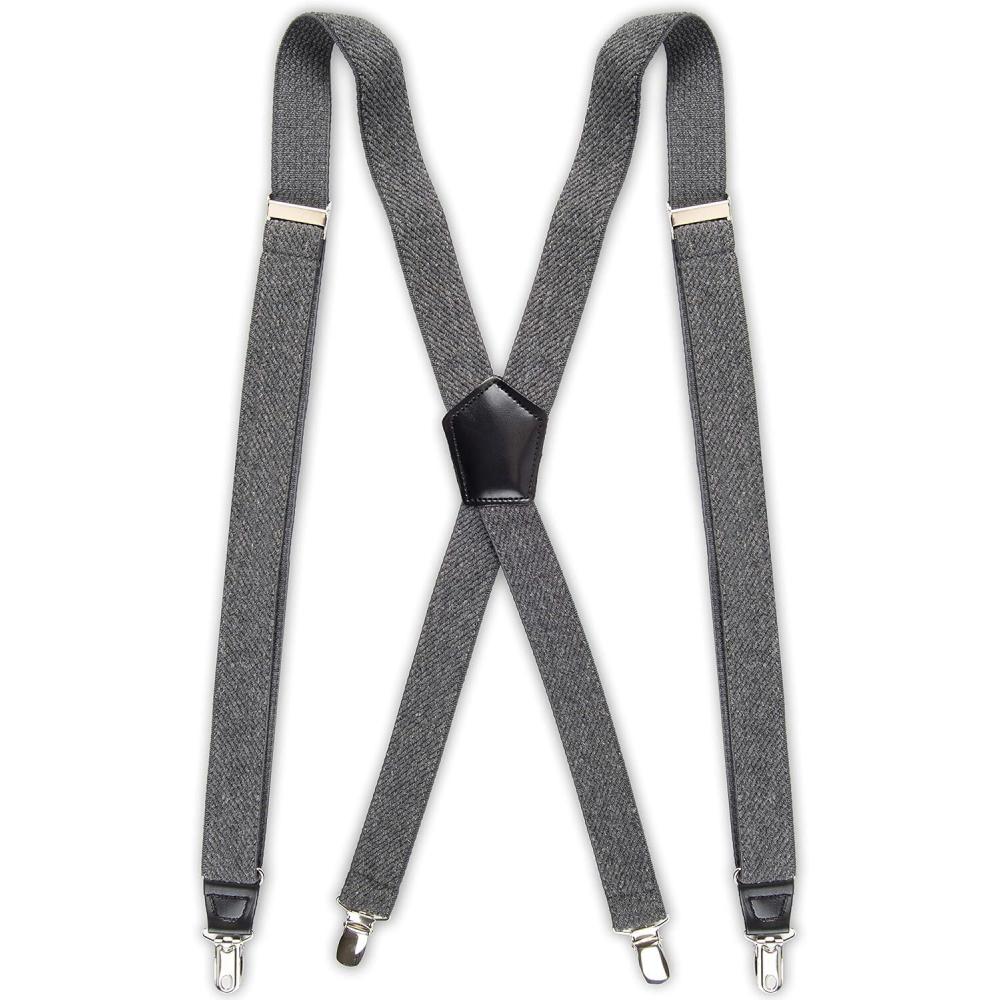 imageDOCKERS mens Solid SuspenderTextured Gray