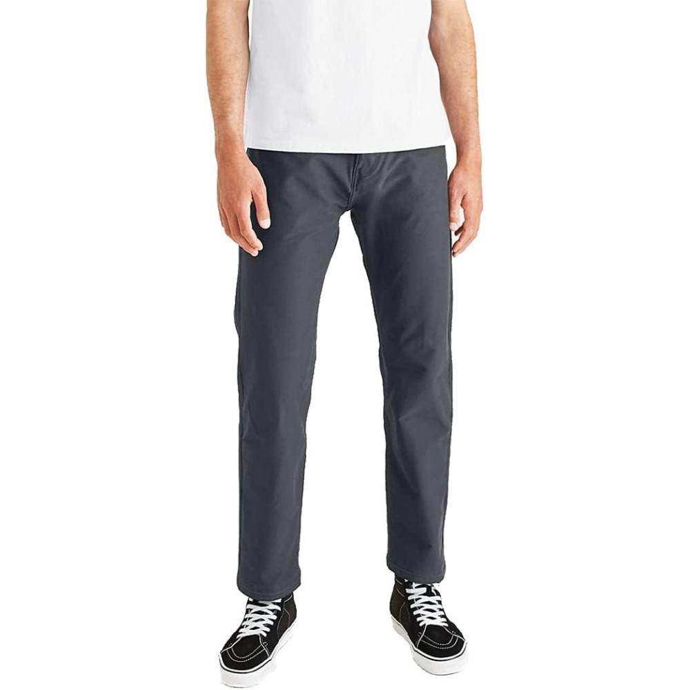 imageDockers Mens Comfort Knit Jean Cut Straight Fit Smart 360 Knit PantsOmbre Blue Waterless