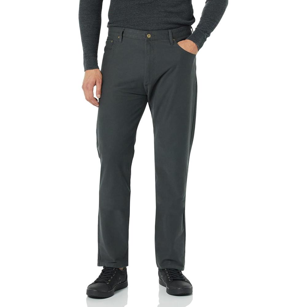 imageDockers Mens Comfort Knit Jean Cut Straight Fit Smart 360 Knit PantsSteelhead