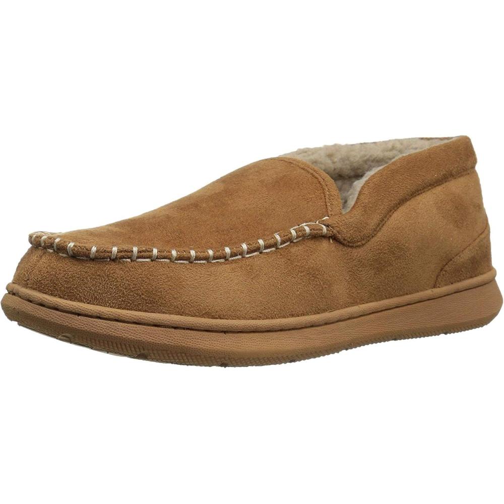 imageDockers Mens Craig UltraLight Mid Moccasin Premium SlippersBeige
