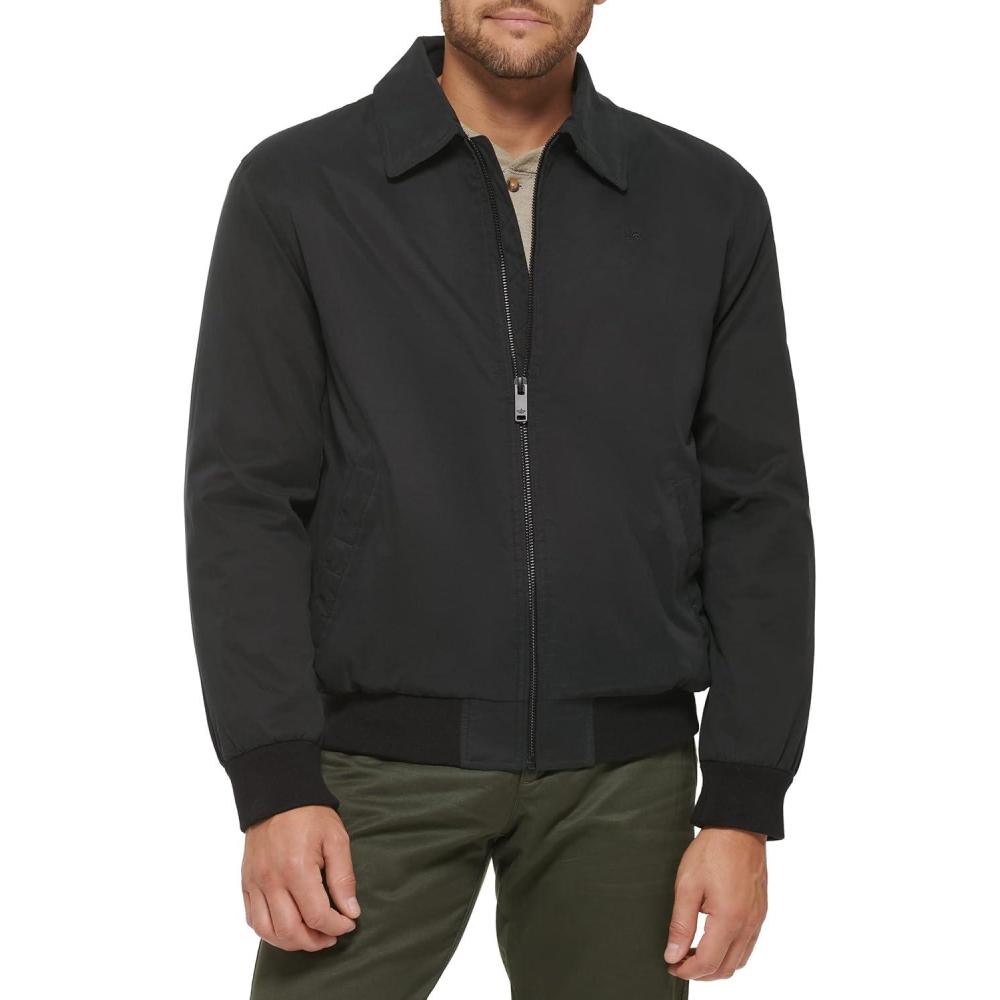imageDockers Mens Microtwill Golf Bomber JacketBlack Filled