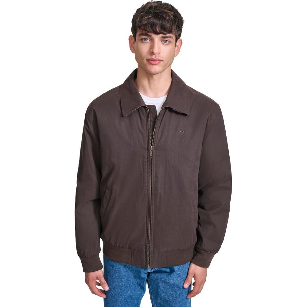 imageDockers Mens Microtwill Golf Bomber JacketMolasses Filled