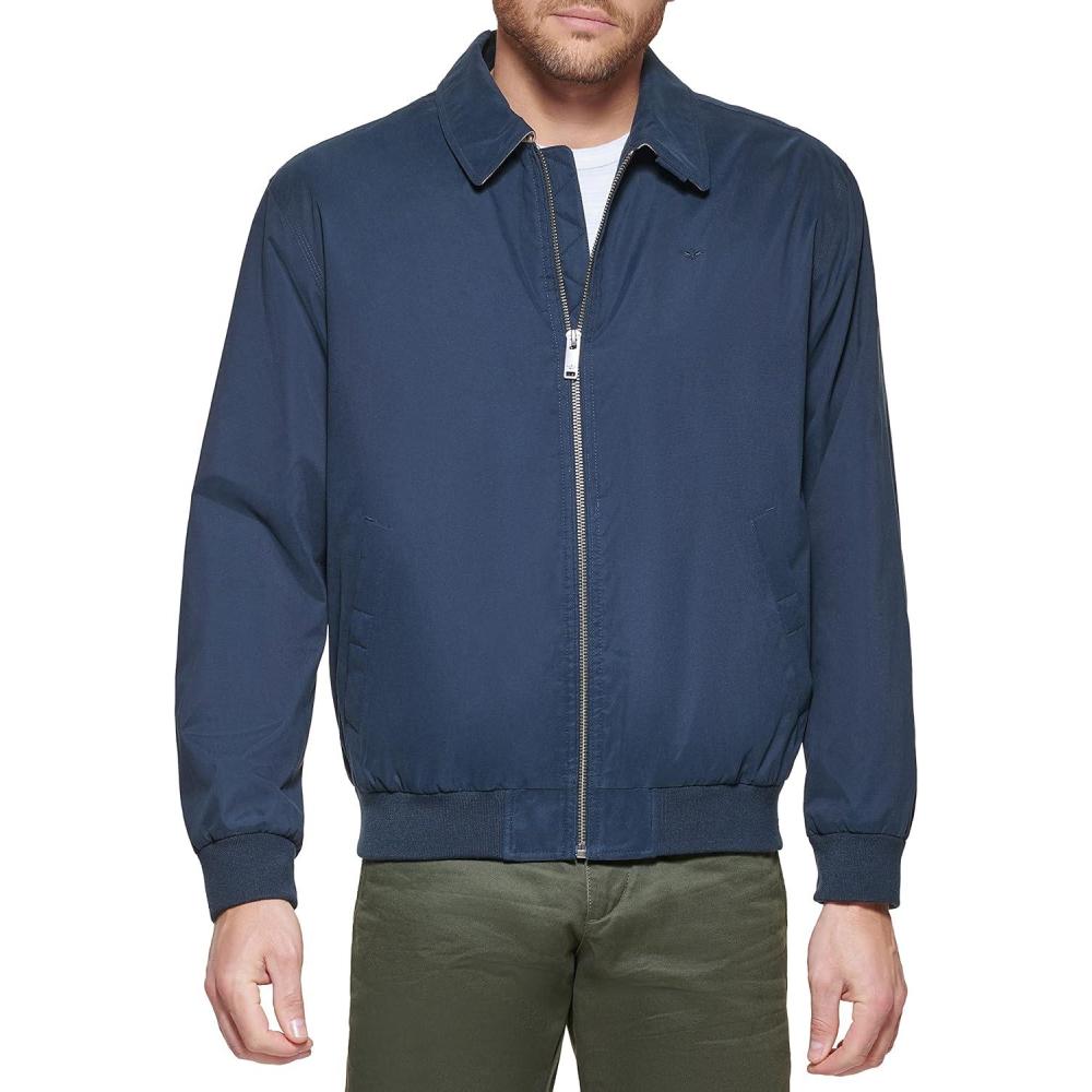 imageDockers Mens Microtwill Golf Bomber JacketNavy