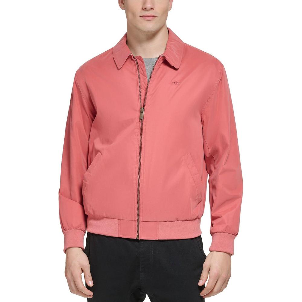 imageDockers Mens Microtwill Golf Bomber JacketRed
