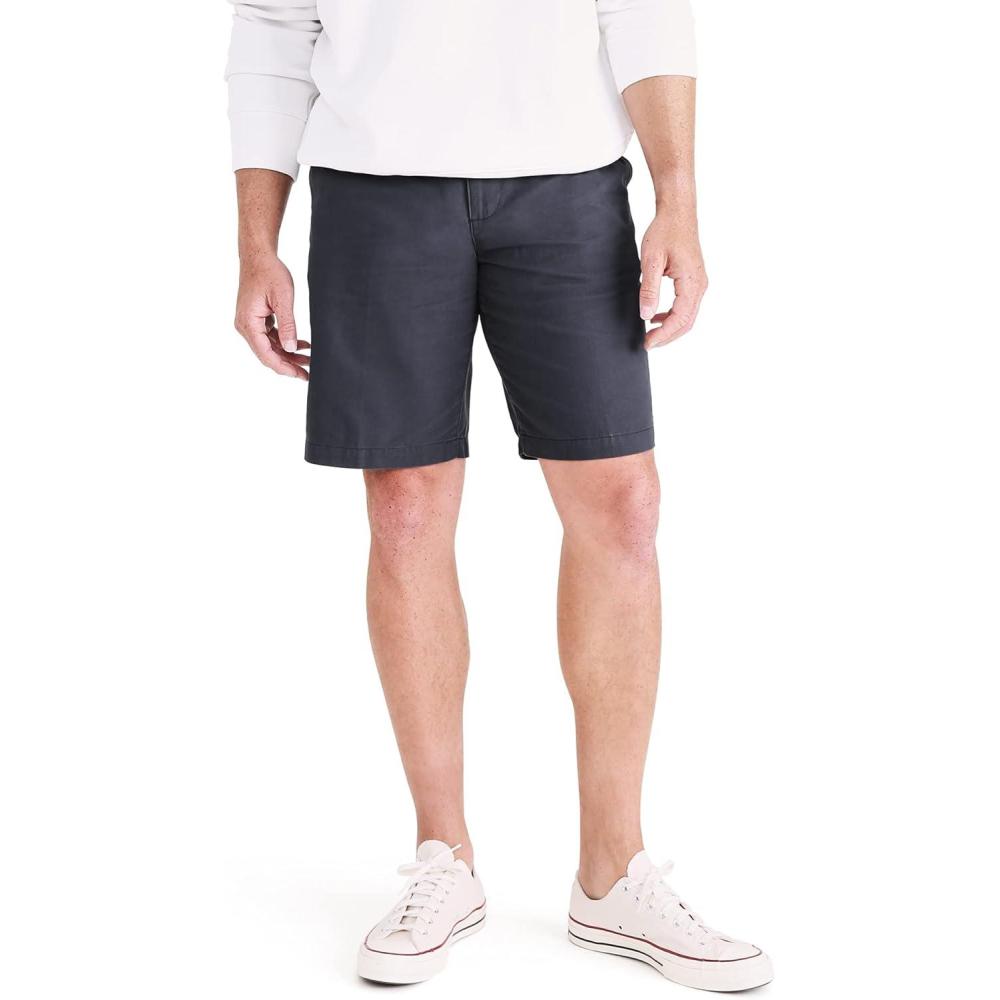 imageDockers Mens Perfect Short Classic Fit 105quotMaritime Blue