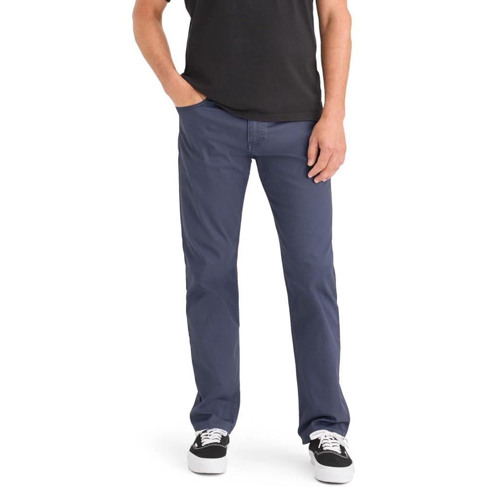 imageDockers Mens Straight Fit Jean Cut All Seasons Tech PantsCrown Blue
