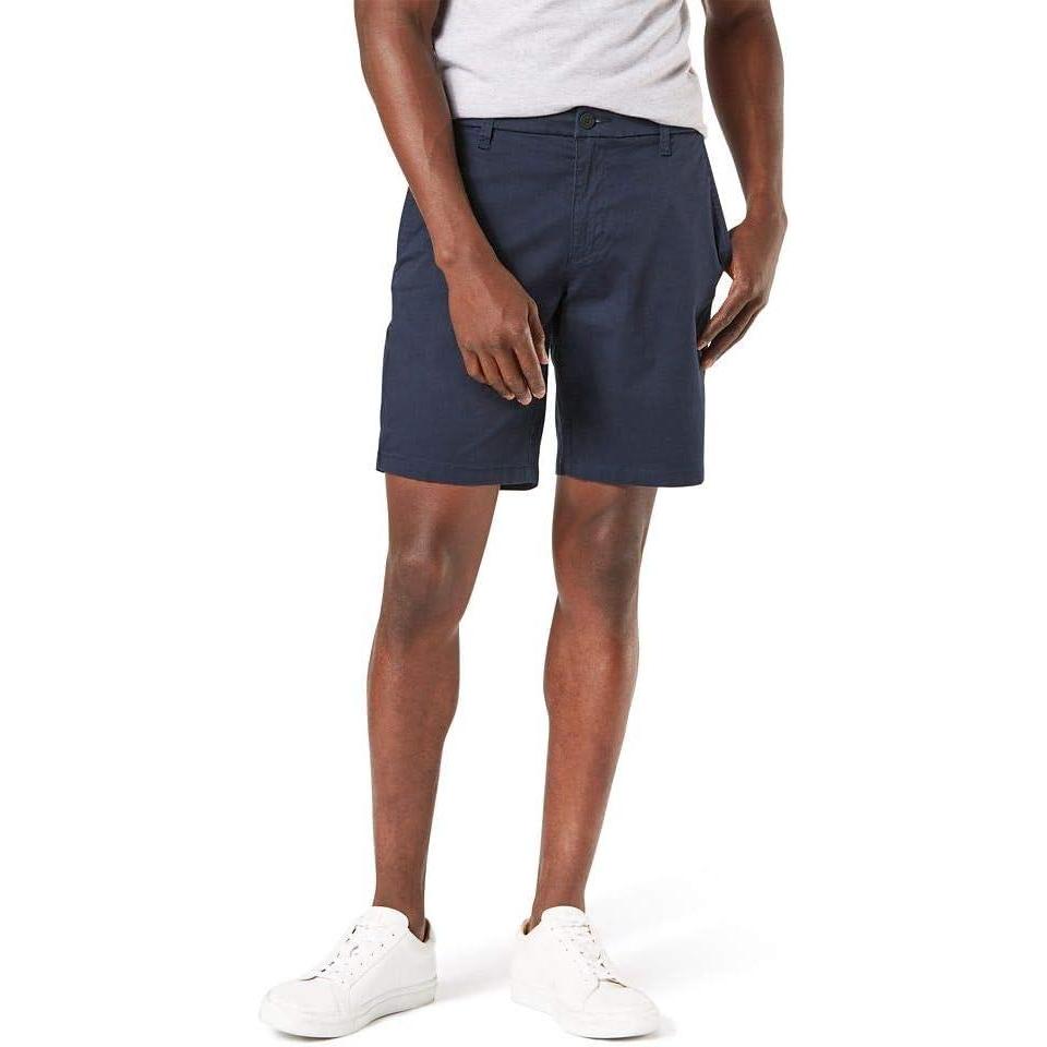 imageDockers Mens Straight Fit Supreme Flex Ultimate 95quot ShortsBlack