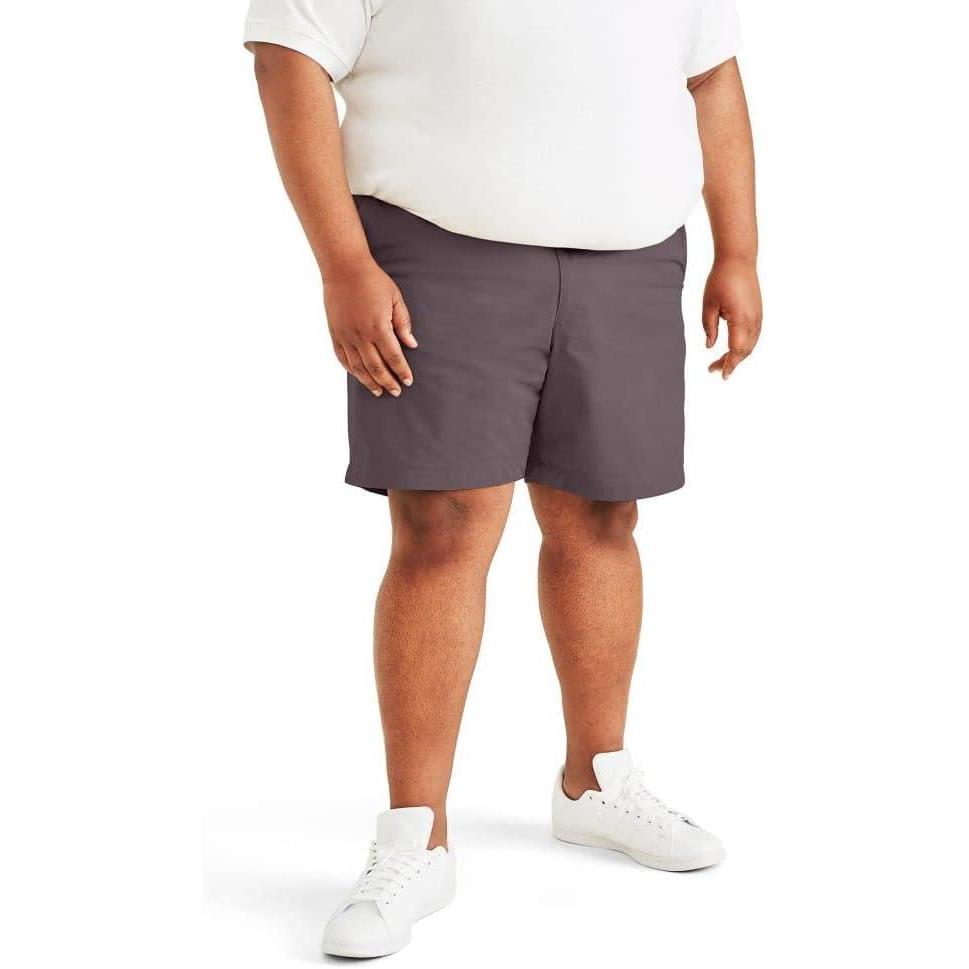 imageDockers Mens Straight Fit Supreme Flex Ultimate 95quot ShortsSparrow Purple