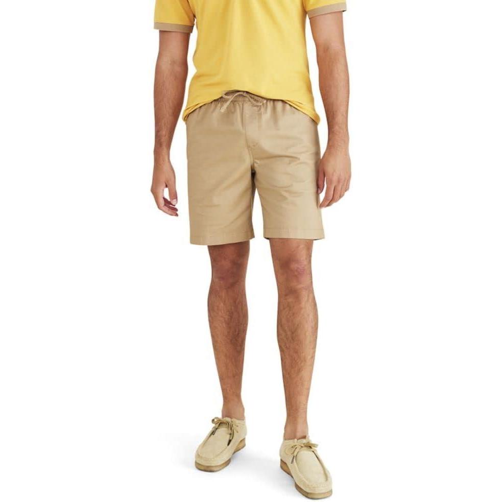 imageDockers Mens Ultimate Straight Fit 75quot Pull on Shorts with Supreme FlexHarvest Gold Twill