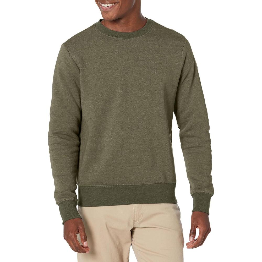 imageDockers Regular Fit Long Sleeve Crewneck SweatshirtNew Forest Night Green