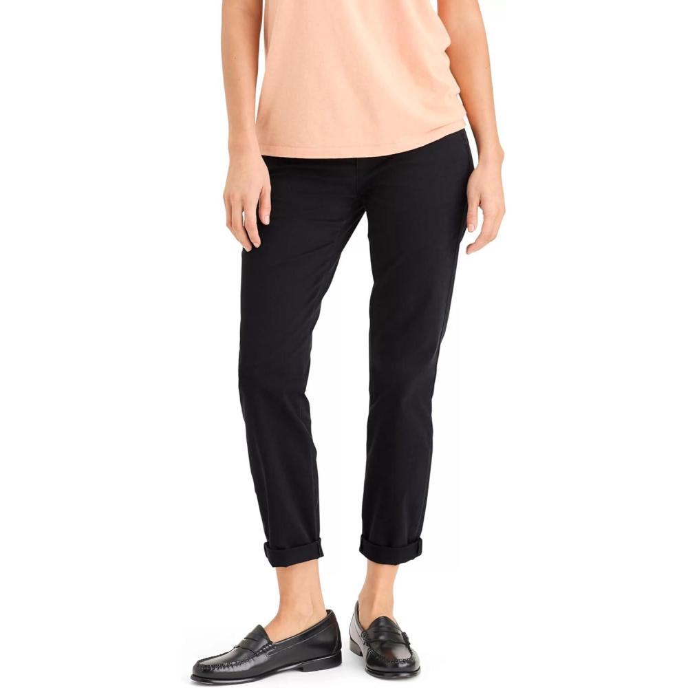 imageDockers Womens Weekend Chino MidRise Slim Beautiful Black 32