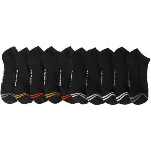 DOCKERS Mens Athletic Ankle Socks – 6-Pairs and 10-Pairs Low Cut Sports and Workout Socks for Men(Black Multi 2 (10 Pairs))