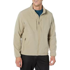 DOCKERS Mens Clean Zip-up Softshell Jacket(Sage)