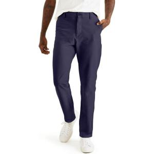 DOCKERS Mens Comfort Knit Chino Straight Fit Smart 360 Knit Pants (Regular and Big & Tall)(Blue)
