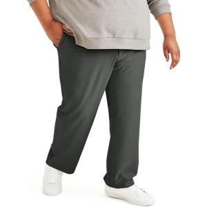 DOCKERS Mens Comfort Knit Chino Straight Fit Smart 360 Knit Pants (Regular and Big & Tall)(Steelhead)