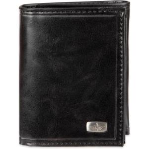 DOCKERS Men’s Extra Capacity Slim Profile Trifold Wallet with Multiple Card Slots and ID Window(Black Jack)