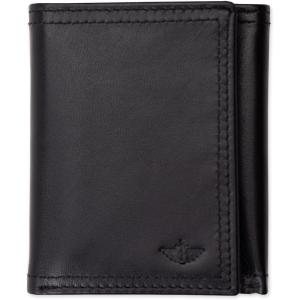 DOCKERS Men’s Extra Capacity Slim Profile Trifold Wallet with Multiple Card Slots and ID Window(Black Xcap)