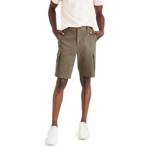 DOCKERS Mens Perfect Cargo Classic Fit Shorts(Earth Moss Green)
