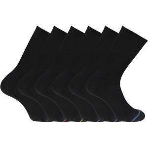 DOCKERS Men’s Performance Socks – 3-Pairs and 6-Pairs Athletic and Dress Crew Socks for Men(Black 2 (6 Pairs))