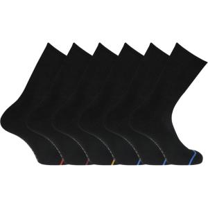 DOCKERS Men’s Performance Socks – 3-Pairs and 6-Pairs Athletic and Dress Crew Socks for Men(Black 58 (6 Pairs))