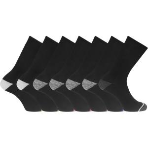 DOCKERS Men’s Performance Socks – 3-Pairs and 6-Pairs Athletic and Dress Crew Socks for Men(Black Multi 59 (6 Pairs))