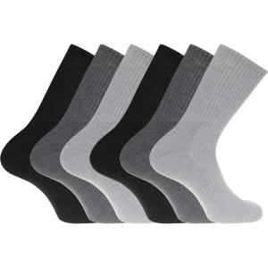 DOCKERS Men’s Performance Socks – 3-Pairs and 6-Pairs Athletic and Dress Crew Socks for Men(Black Multi 60 (6 Pairs))
