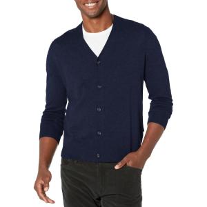 DOCKERS Men’s Regular Fit Long Sleeve Cardigan Sweater(Navy Blazer)