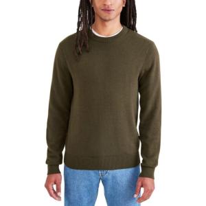 DOCKERS Men’s Regular Fit Long Sleeve Crewneck Sweater(Forest Night)