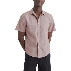 DOCKERS Mens Regular Fit Short Sleeve Casual Shirt (Standard and Big & Tall)(Pink Fawn)