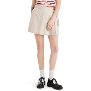 DOCKERS Women’s Mid Rise Mini Skort((New) Sahara Khaki)