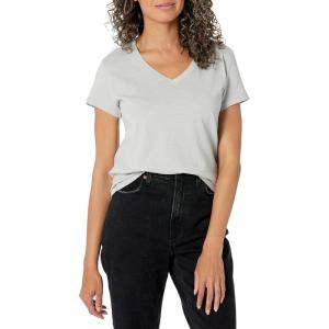 DOCKERS Womens Slim Fit Short Sleeve Favorite V-Neck Tee Shirt(High Rise)