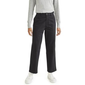 DOCKERS Womens Straight Fit High Rise Weekend Chino Pants(Beautiful Black)
