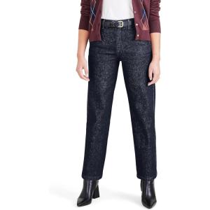 DOCKERS Womens Straight Fit High Rise Weekend Chino Pants(Dark Indigo Rinse)