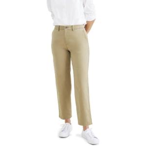 DOCKERS Womens Straight Fit High Rise Weekend Chino Pants(Harvest Gold)