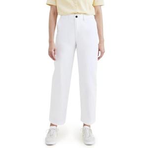 DOCKERS Womens Straight Fit High Rise Weekend Chino Pants(Lucent White)