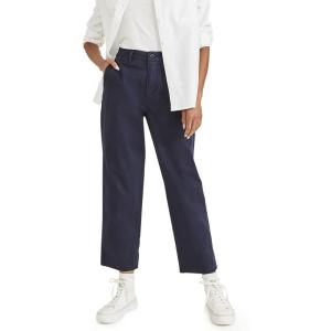 DOCKERS Womens Straight Fit High Rise Weekend Chino Pants(Navy Blazer)