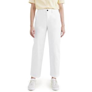 DOCKERS Womens Straight Fit High Rise Weekend Chino Pants((New) Lucent White)