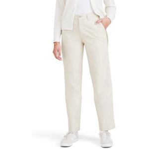 DOCKERS Womens Straight Fit High Rise Weekend Chino Pants(Sahara Khaki)